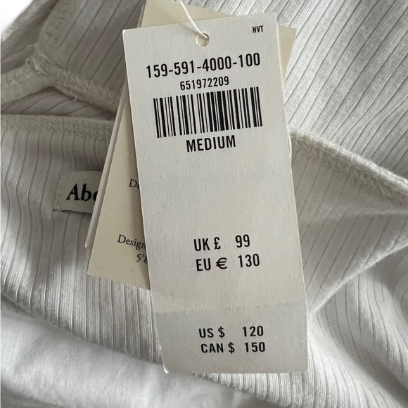 Abercrombie - NEW Mixed Fabric Cut Out Midi Dress Sz M - Picture 11 of 16